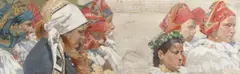 Joža Uprka, From Church, 1894, oil on canvas