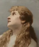 Gabriel von Max, Innocence, oil on canvas
