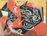 František Kupka, Black Discs, c. 1923, gouache on paper