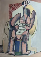 Emil Filla, The Reader of Lidové noviny, 1932, oil on canvas