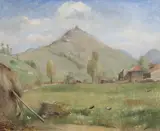 Landscape of Upper Loire by Otakar Kubín, první pol. 20 let, oil on canvas, sold May 2016