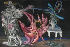 František Janoušek, Leaf conceived  – coast love ends, 1936 - 1942, oil on canvas