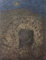 Alén Diviš, Svatební košile, 1948-1949, tempera na plátně