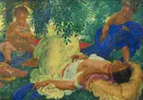 Jakub Obrovský, Cikánská dívka, 1909, olej na plátně