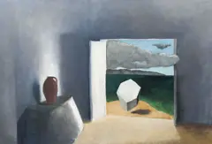 Josef Šíma, Atelier, 1934, oil on canvas