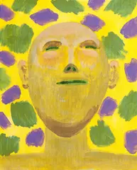 Jiří Sopko, Hlava, 2014, akryl na plátně