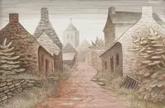 Street in Locronan I by Jan Zrzavý, 1937, tempera on wood, sold May 2017