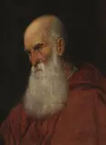 Karel Purkyně, Bust of an old man, a copy of Tizian's Portrait of an old man, 1861, oil on canvas
