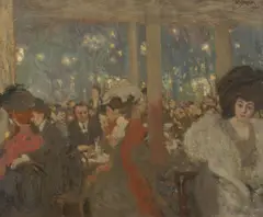 Karel Špillar, Garden celebration, 1906, oil on canvas