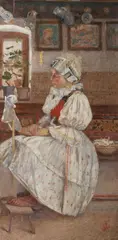 Joža Uprka, Embroidery artist, 1897-1898, oil on canvas