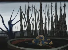 František Hudeček, Park in Autumn, 1944, oil on canvas