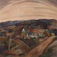 František Foltýn, Motive of Carpathian Ruthenia, 1921, oil on canvas