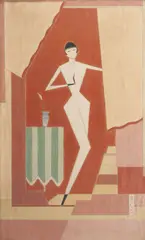 František Matoušek, Dancer, 1925, oil on canvas