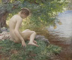 Vlaho Bukovac, Sunny day, 1908, oil on canvas
