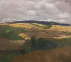 Antonín Slavíček, Harvest in Kraskov, 1906, oil on canvas