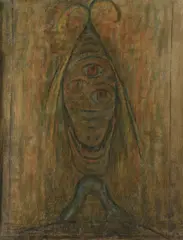 Alén Diviš, Barbarian skulpture, okolo roku 1942, oil n canvas