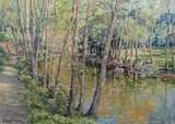 Vaclav Radimsky, Path at L´Epte, kolem roku 1905, oil on canvas