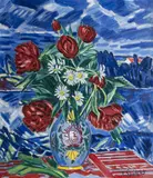 Václav Špála, Red Peonies and White Daisies