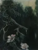 Václav Tikal, Contaminated landscape II, 1945, oil on canvas