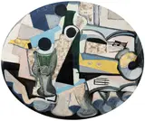 Emil Filla, Still life with glass and clarinet