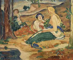 Jan Preisler, Bathing studies, 1912, oil on canvas