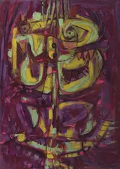 Jan Kotik, King's head, 1959, oil on canvas