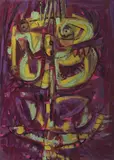 Jan Kotik, King's head, 1959, oil on canvas