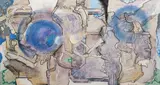 Jan Smetana, Krajina letcova II., 1983-1985, olej na plátně