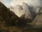Bertha von Grab, Rybáři na Obersee, 60.-70. léta 19. století, olej na plátně