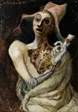 Vojtěch Tittelbach, Clown, 1937, oil on canvas