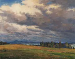 Ota Bubeníček, View of Blaník from Beránek, 1951, oil on canvas