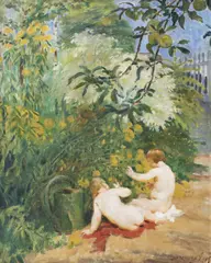 Jakub Obrovský, Happy childhood, 1915, oil on canvas
