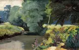 Martin Benka, Landscape with poplars