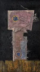 Joseph Istler, Hlava, 60. léta 20. století, kombinovaná technika na sololitu