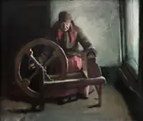 Rudolf Kremlička, Sukařka, 1917, olej na plátně