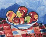 Apples by Václav Špála, 1938, oil on canvas, sold Nov 2017