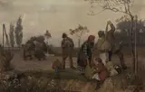 Hugo Boettinger, Poutníci, okolo roku 1915, olej na plátně