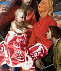 Pasta Oner, Madonna della Scala, 2017, komb. tech. (olej, akryl,) na papíře