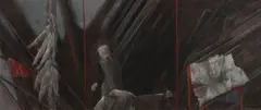 František Ronovský, Stodola, 1999, akryl na sololitu