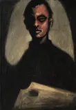 Anton Michalčík, Autoportrét, přelom 40./50. let 20. století, olej na plátně
