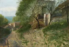 Josef Holub, Zadní vrátka, 1903, olej na plátně