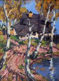 Emil Artur Pitterman-Longen, Německý Brod, po roce 1910, olej na lepence