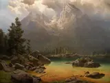Max Haushofer, Hintersee, 1855-160, olej na plátně