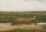Antonín Chittussi, Summer landscape with punt