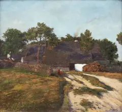 Antonín Slavíček, Small village, kolem roku 1903, oil on canvas