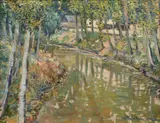 Little creek in v L´Epte by Vaclav Radimsky, okolo roku 1905, oil on canvas, sold May 2018