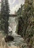 Rudolf von Alt, Watterfall in Bad Gastein