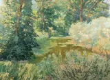 Branch of a river by Vaclav Radimsky, 20. léta 20. století, oil on canvas, sold May 2018