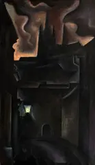 Otakar Mrkvička, Hradčany, kolem 1939, olej na plátně