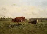 Václav Brožík, Na pastvě, 80. léta 19. století, olej na plátně